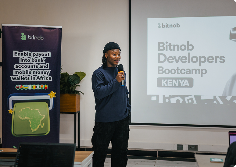 People at a bitnob conference