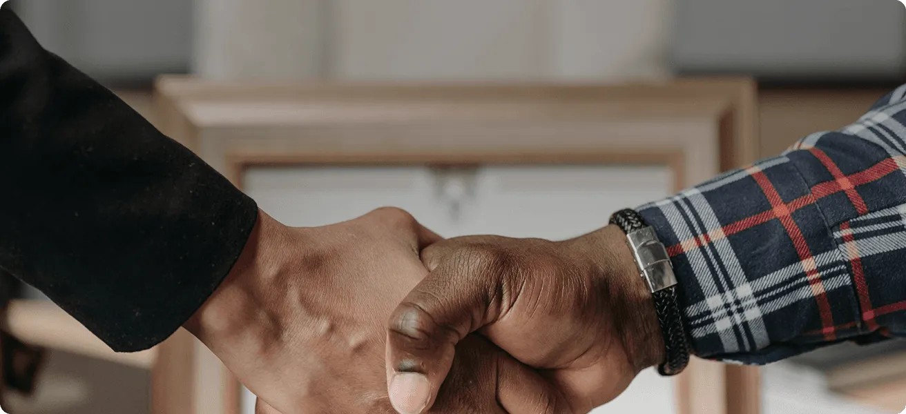 Business handshake representing trust and partnership