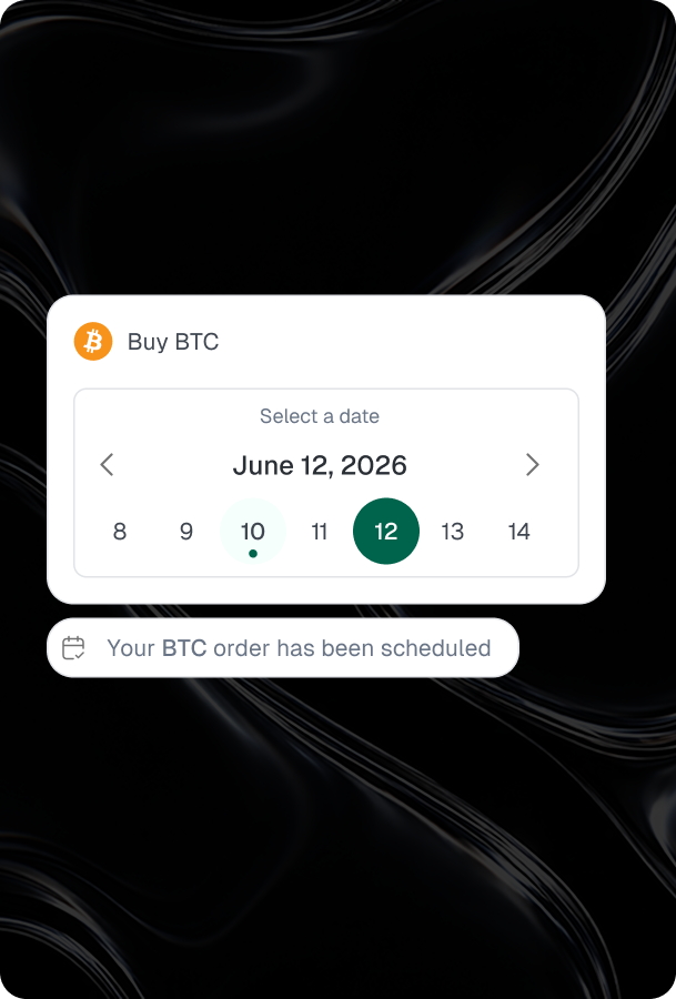 Scheduled orders
