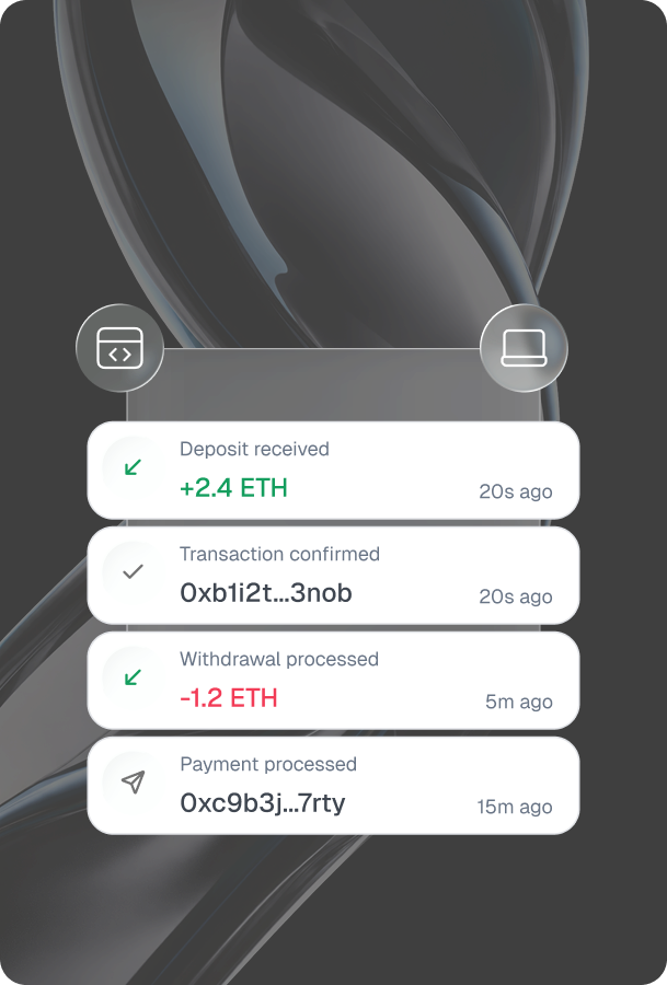 Webhook events