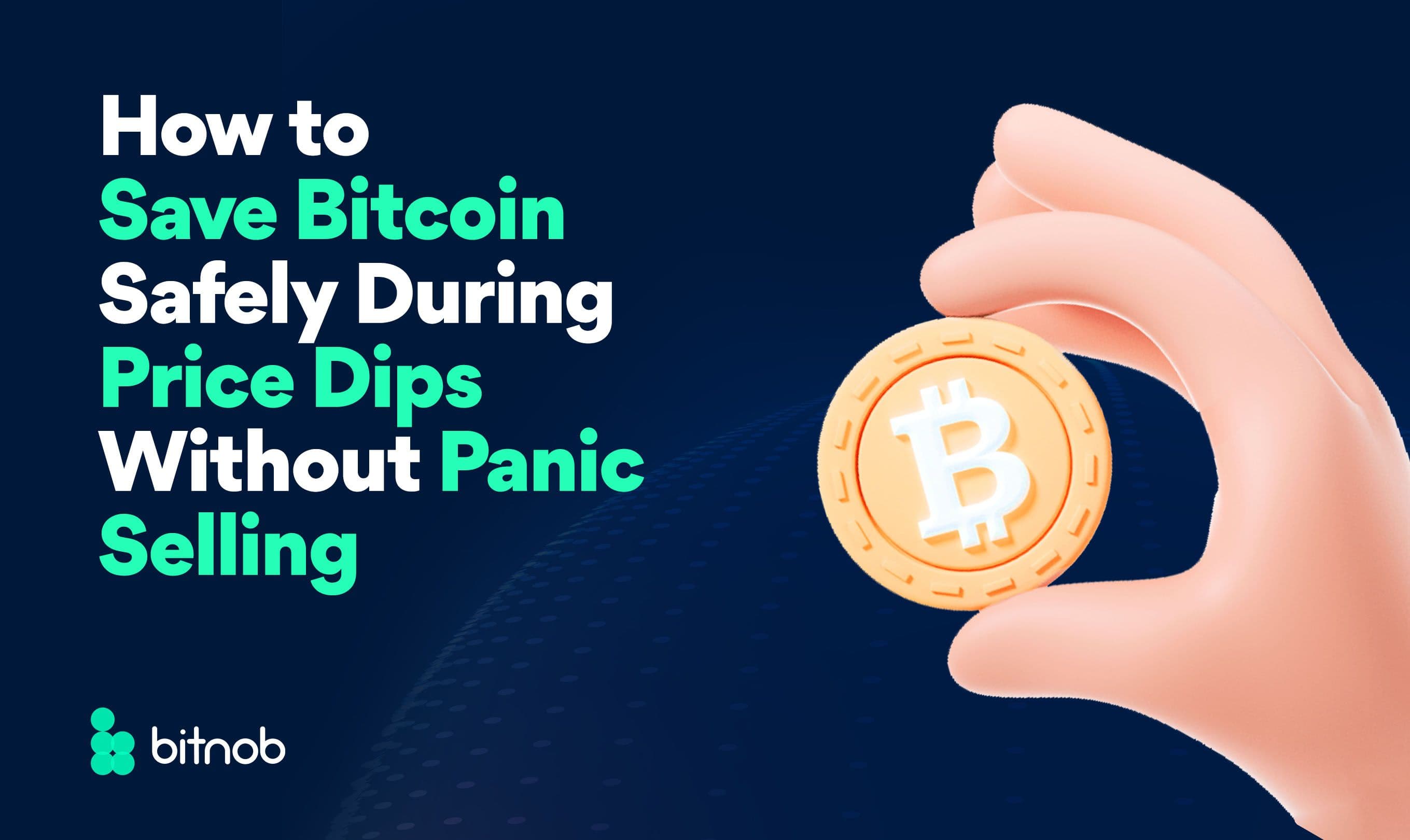 How to Save Bitcoin Safely During Price Dips Without Panic Selling