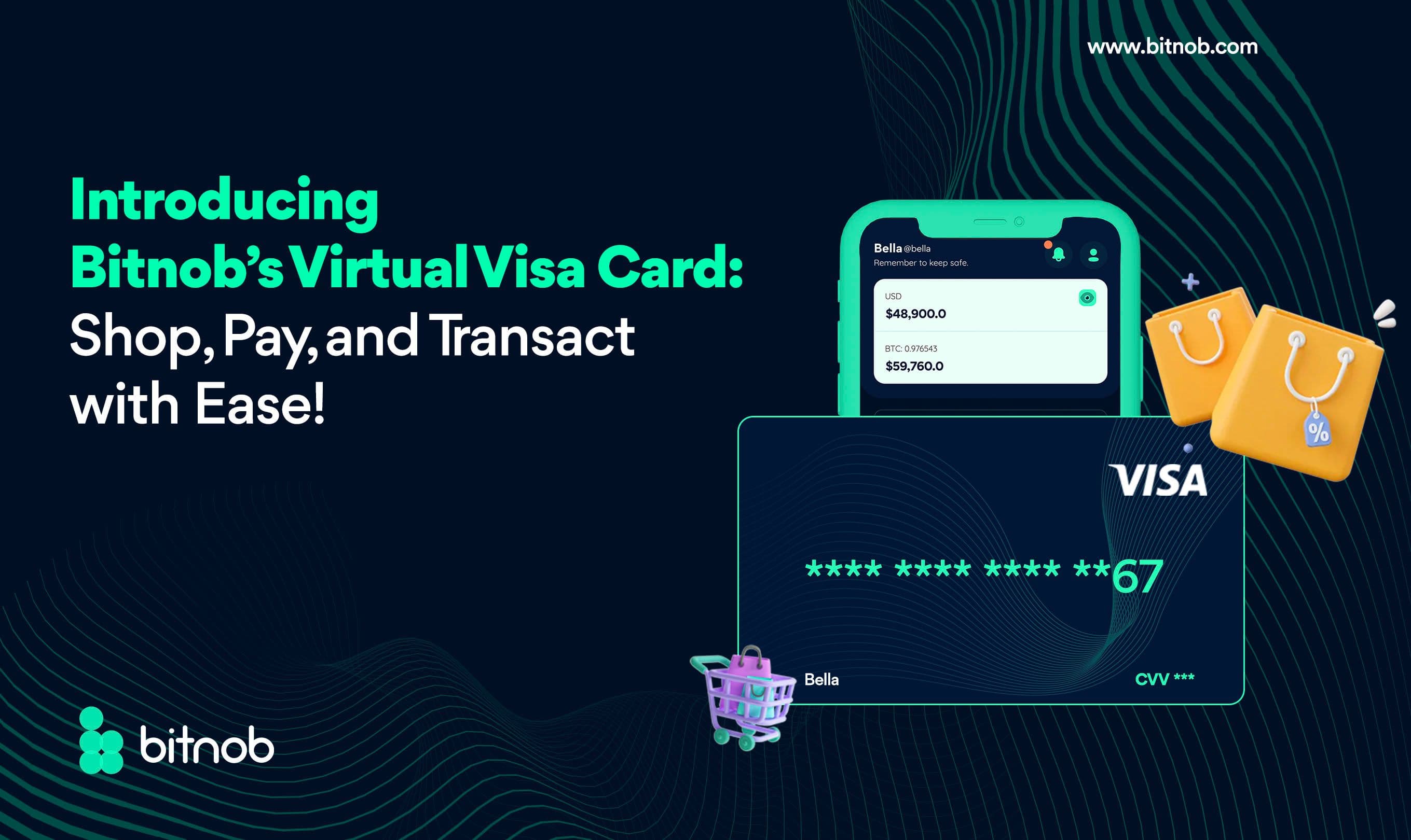 Introducing Bitnob’s Virtual Visa Card: Shop, Pay, and Transact with Ease!